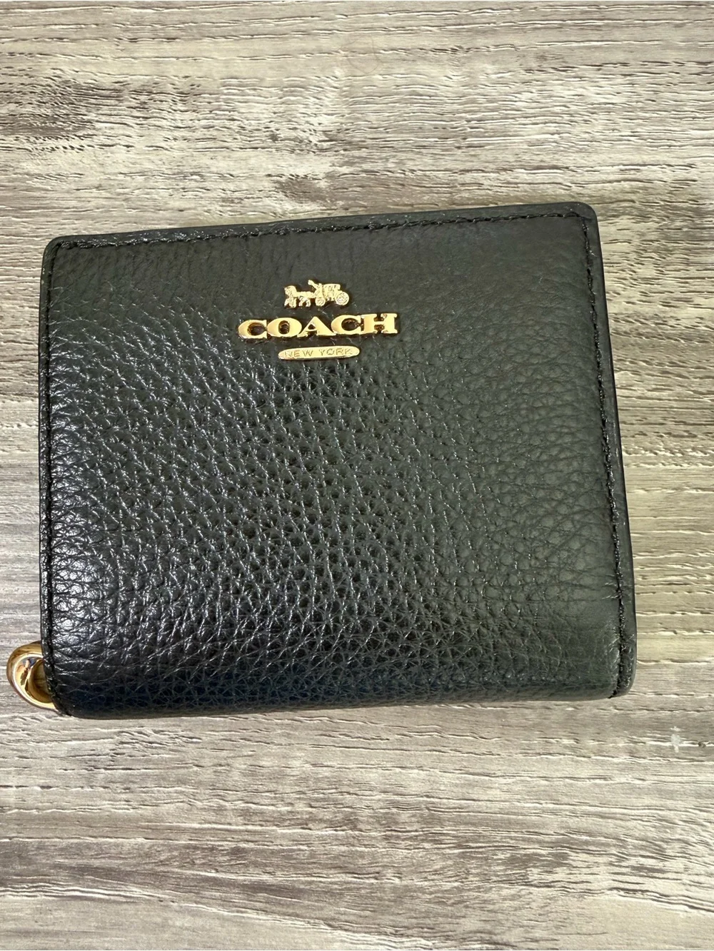 Coach Black Pebbled Leather Mini Backpack with Matching Wallet